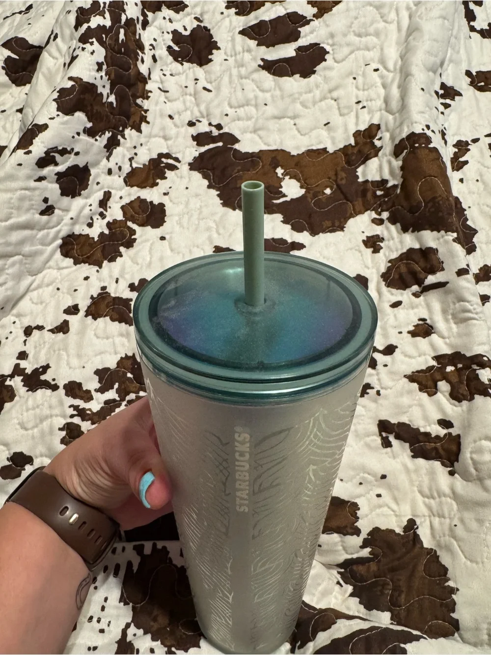Starbucks Iridescent Pearl Green Ombre Tumbler